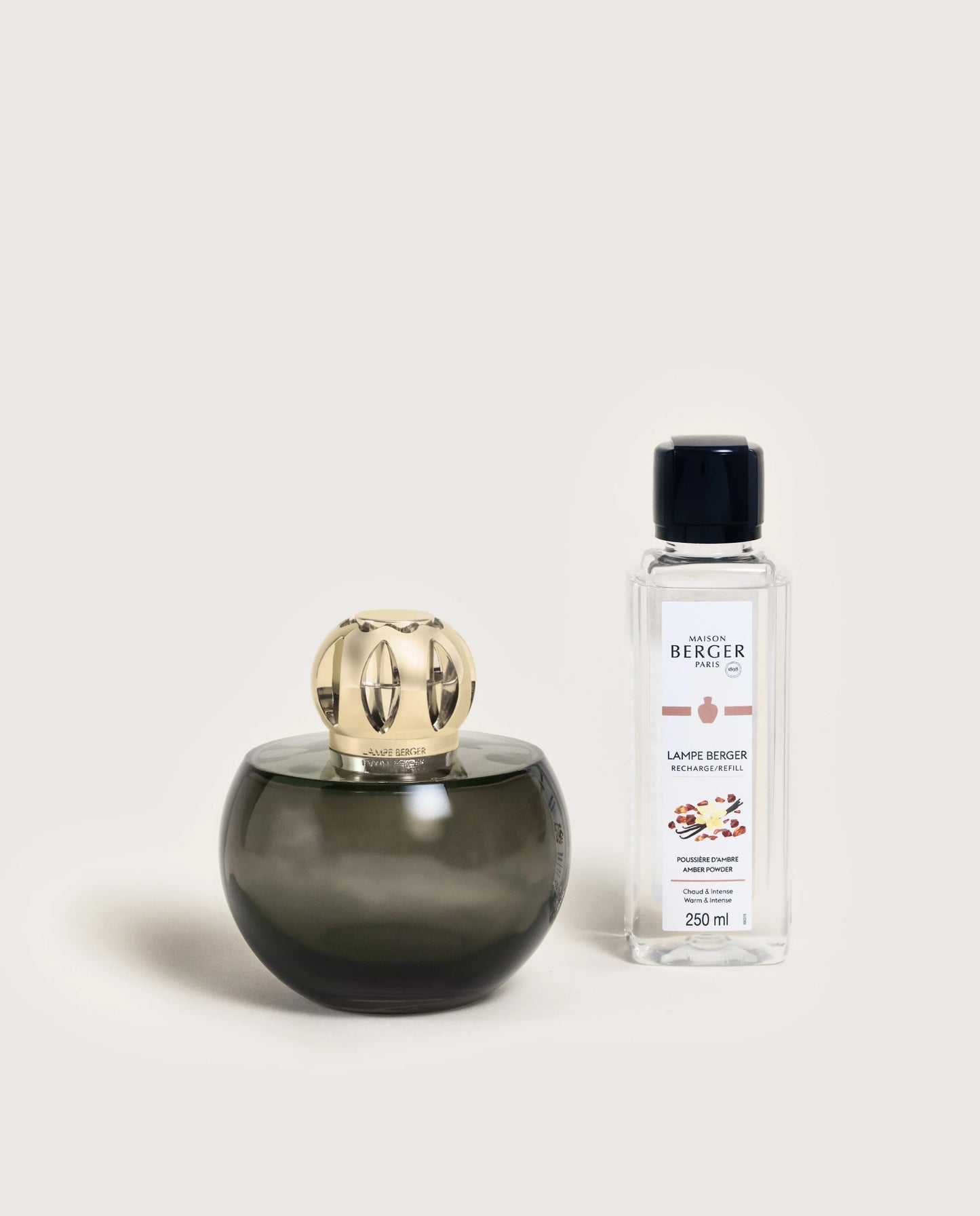 Holly Fragrance Lamp Gift Set +Amber Powder—Moss Green