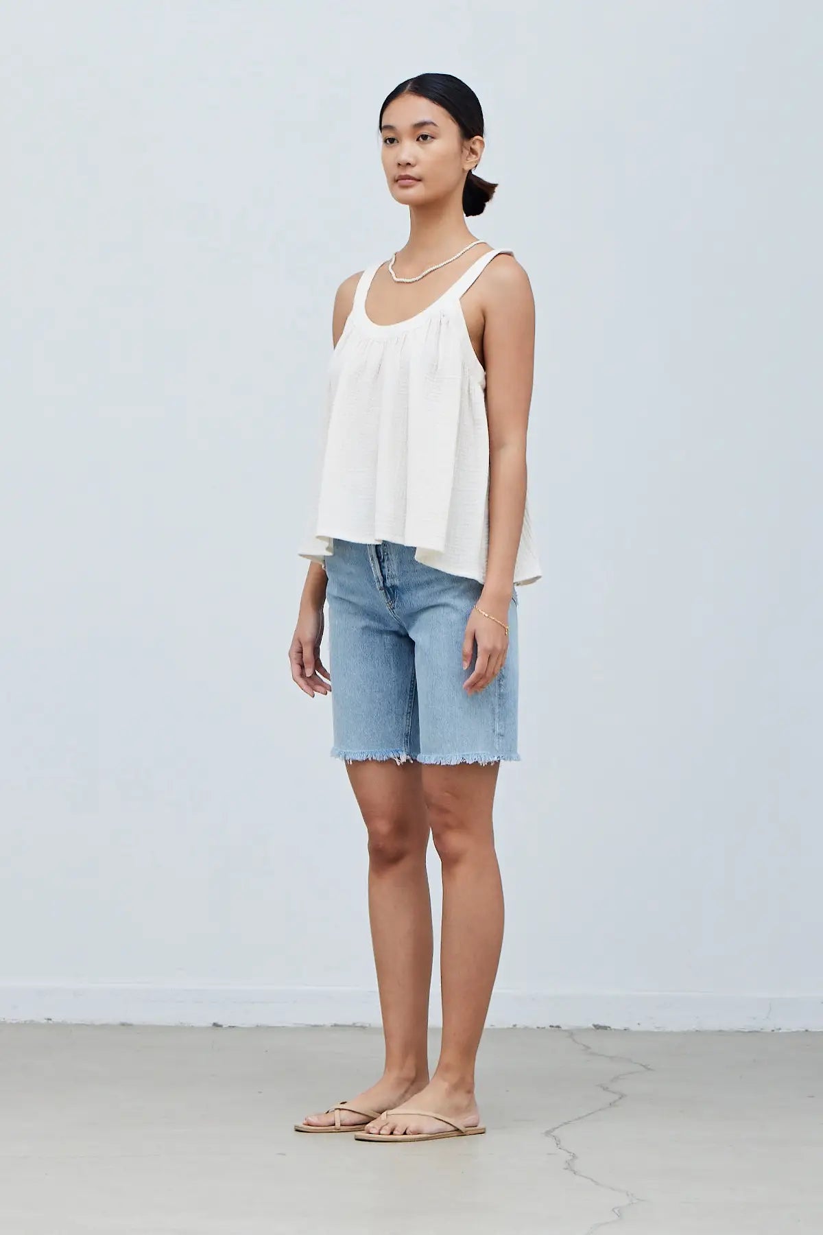 Gauze Tank Top