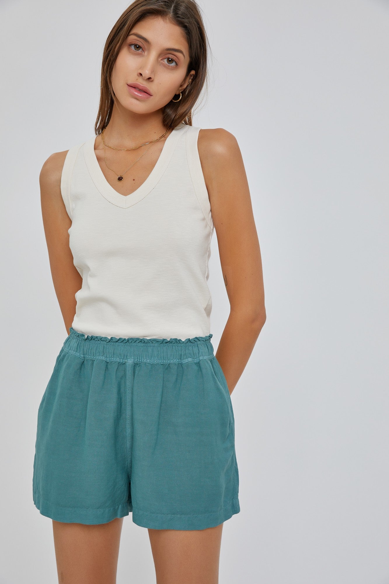 Relaxed Linen Shorts