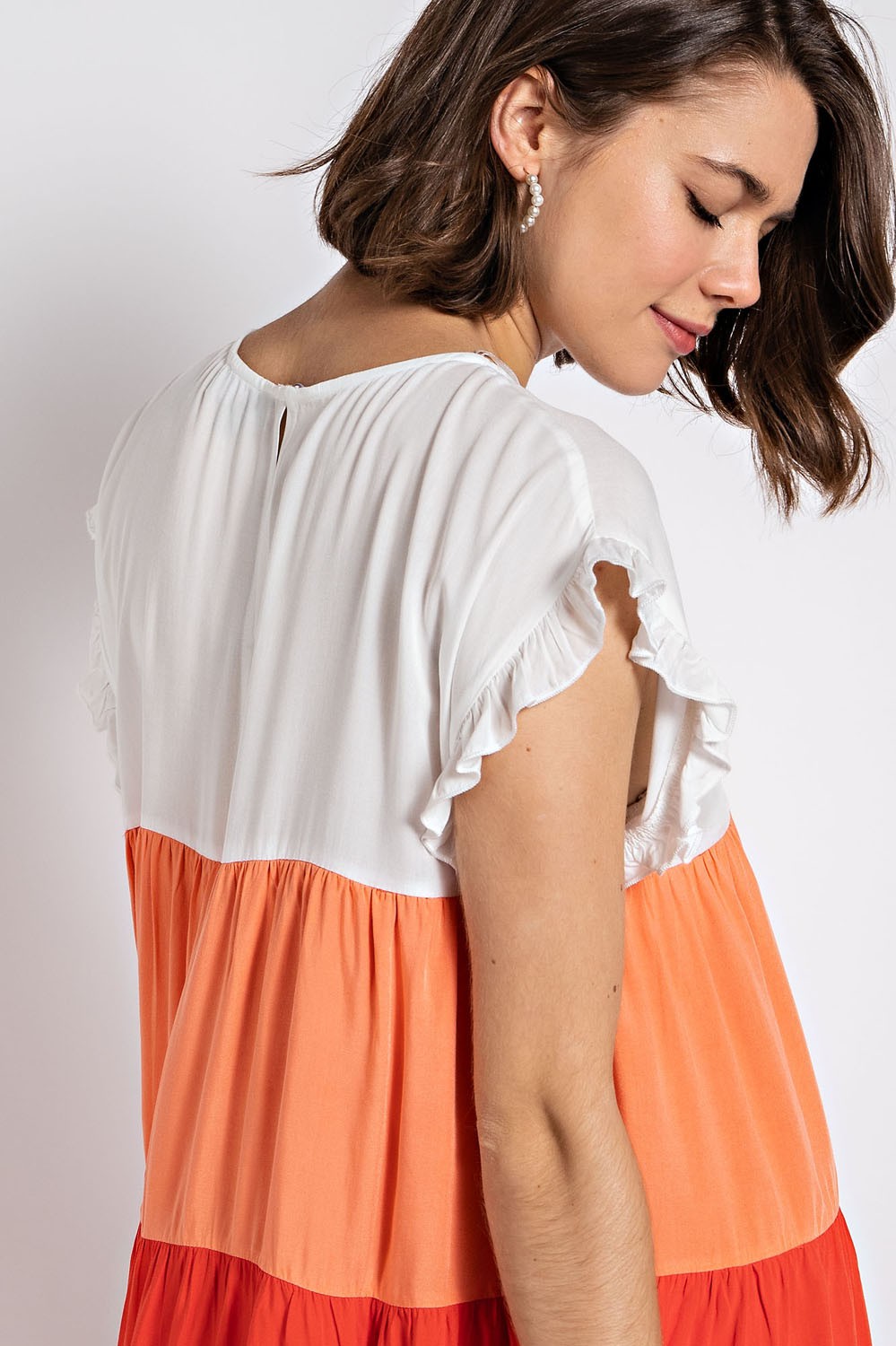 Color Block Tiered Dress
