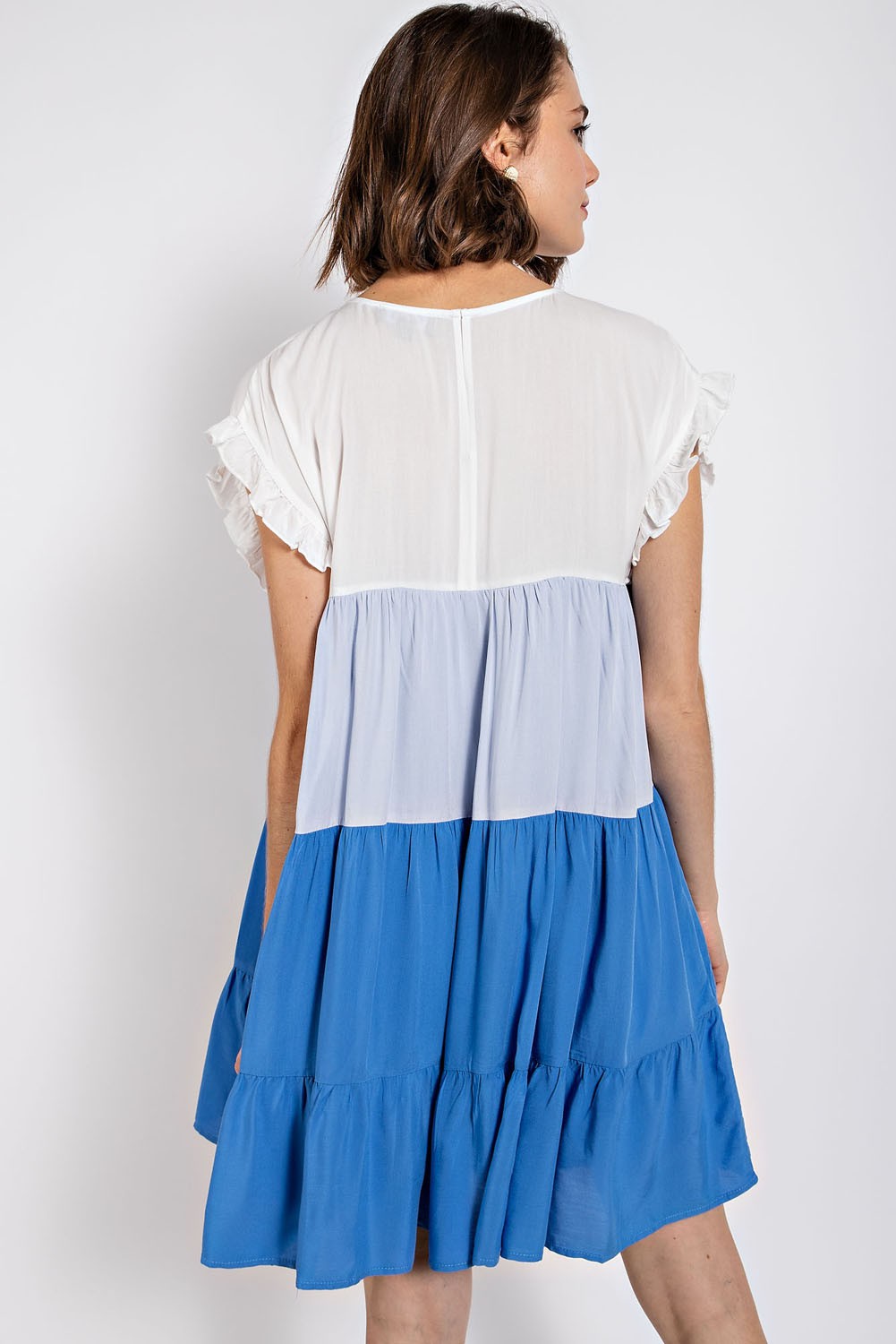 Color Block Tiered Dress