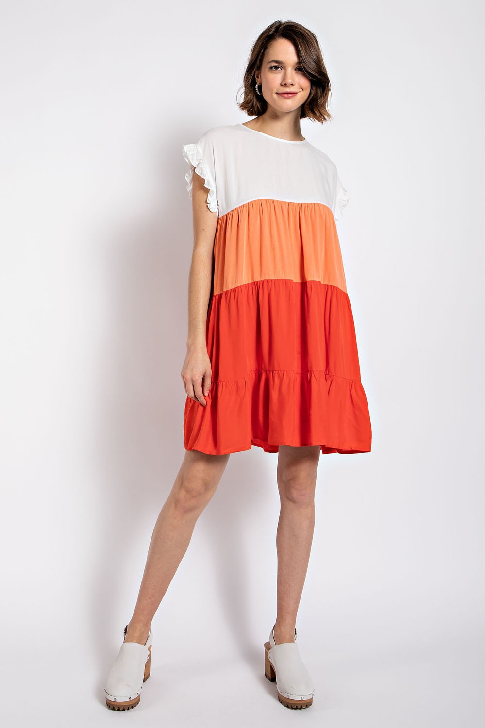 Color Block Tiered Dress