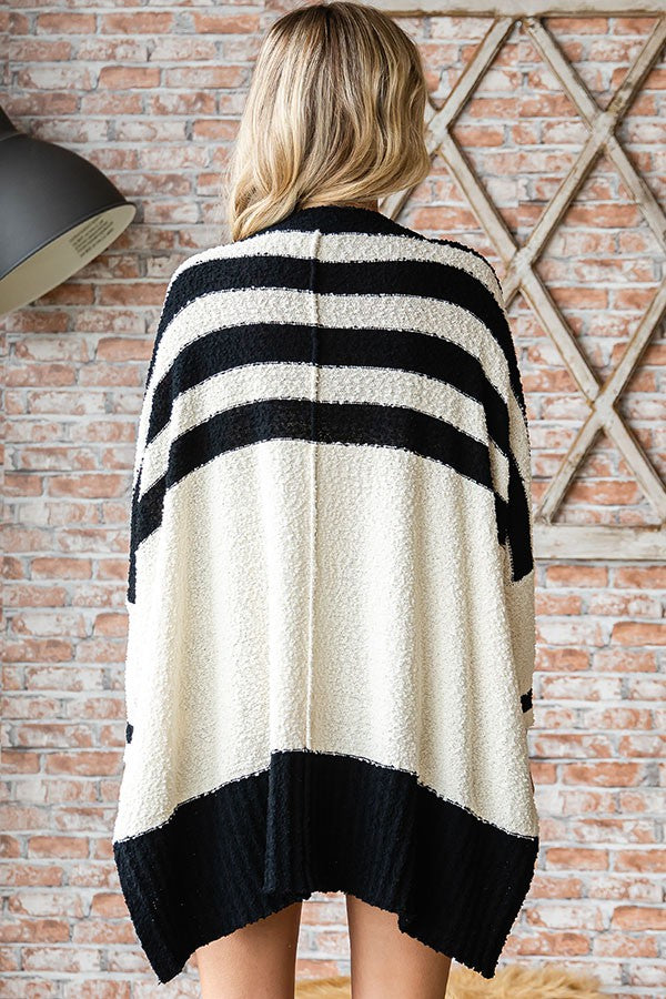 Plus | Striped Cardigan