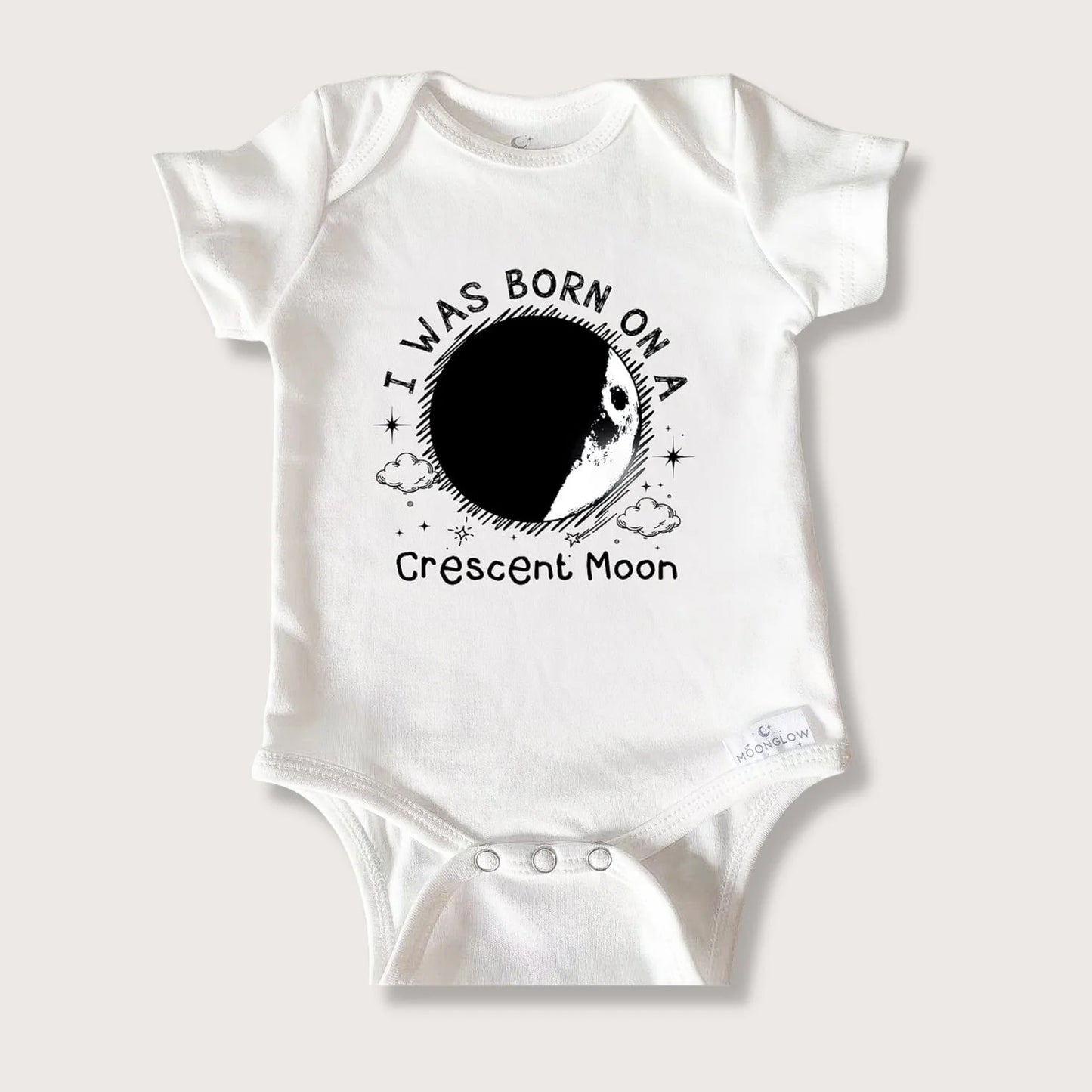 The Birth Moon Sleepy Baby Onesie