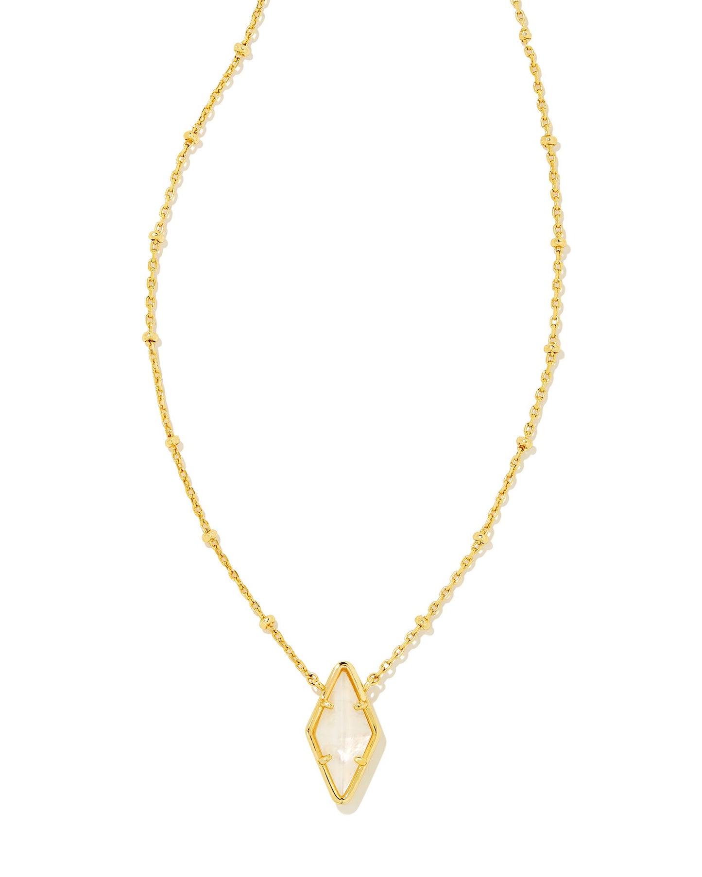 Kinsley Pendant Necklace | Gold & Ivory Mother-of-Pearl