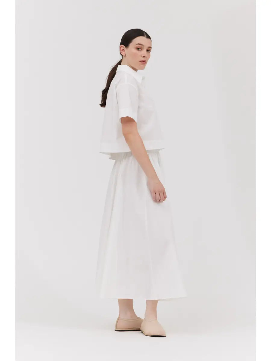 Short Sleeves Crop Shirt