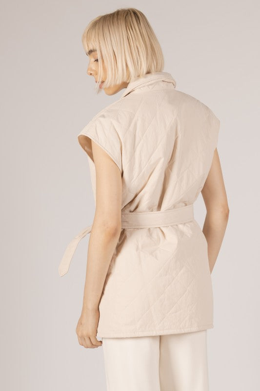 Quilted Wrap Vest