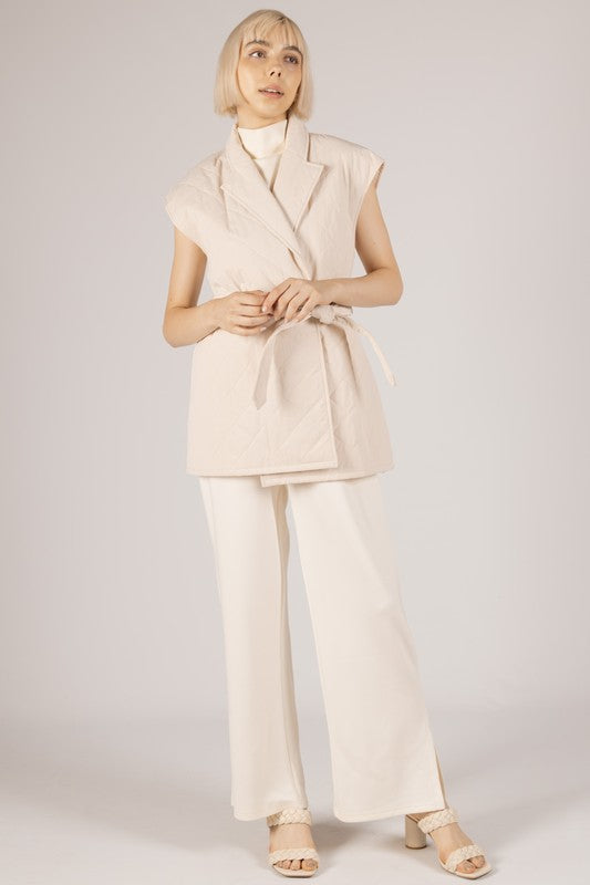 Quilted Wrap Vest