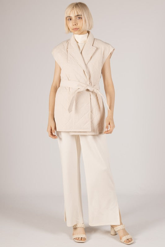 Quilted Wrap Vest