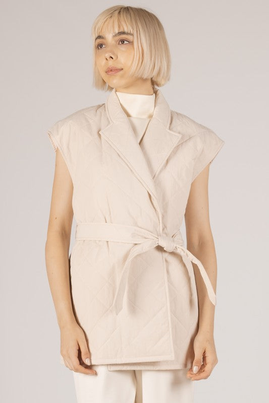 Quilted Wrap Vest