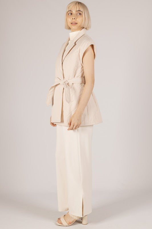 Quilted Wrap Vest