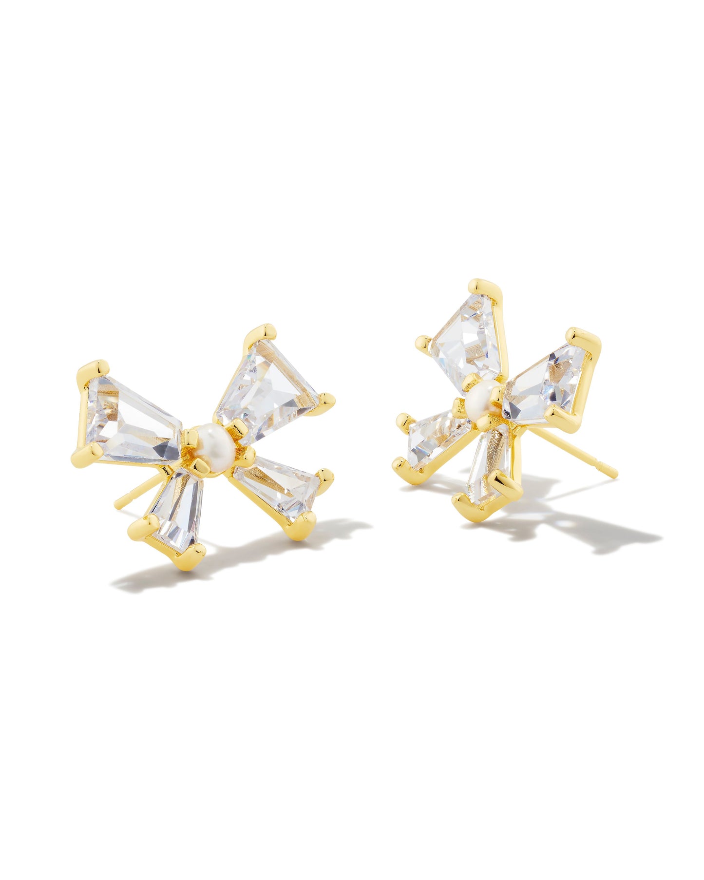 Blair Bow Stud Earrings | Gold