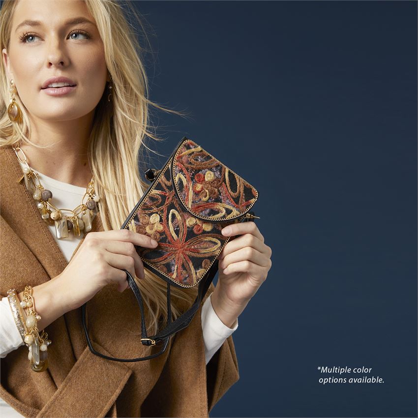 Artisan Felt Crossbody | Orange