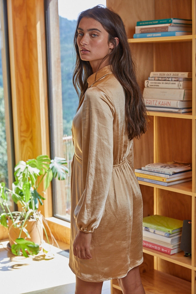 Satin Twist Dress