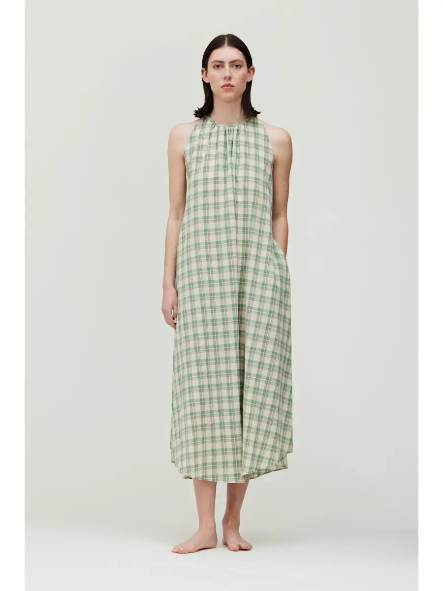 Cotton Plaid Dress