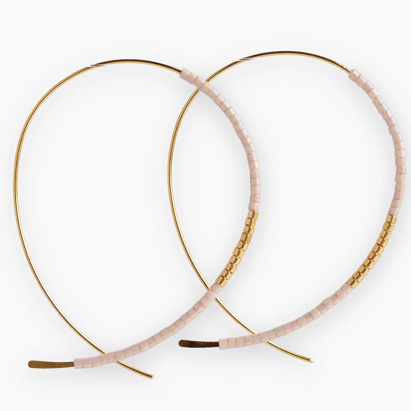Norah Earrings | Gold & Champagne