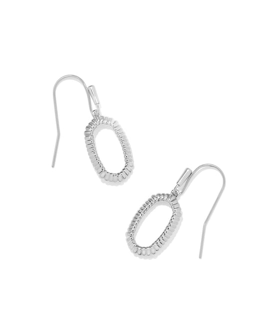 Lee Ridge Open Frame Earrings | Silver