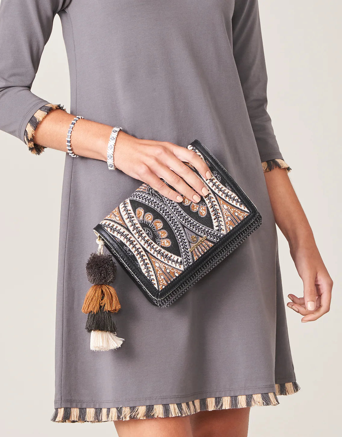 Bellinger Batik Clutch Crossbody