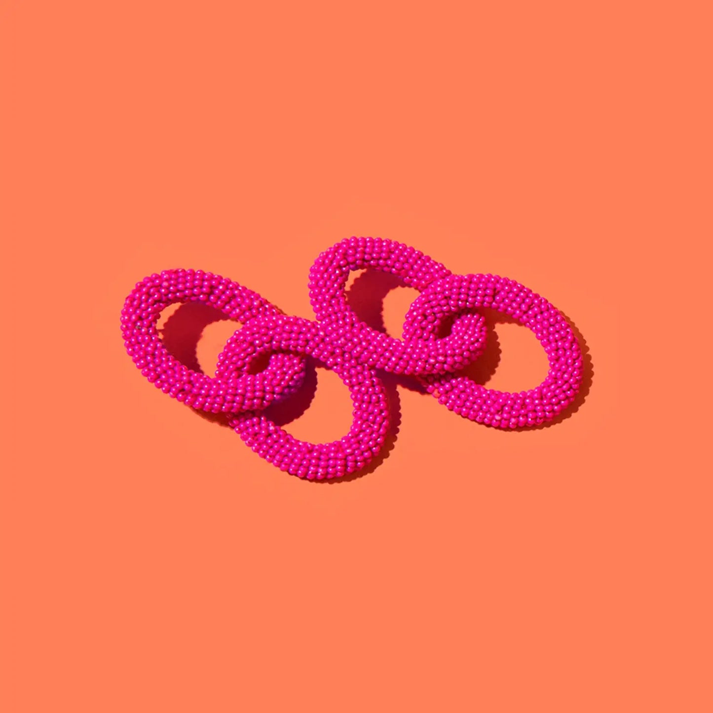 Custom Beaded Links | Magenta