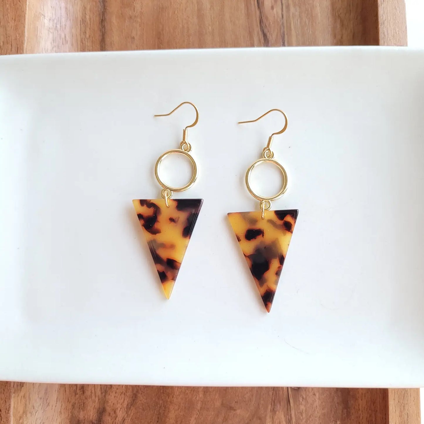 Olivia Earrings | Tortoise