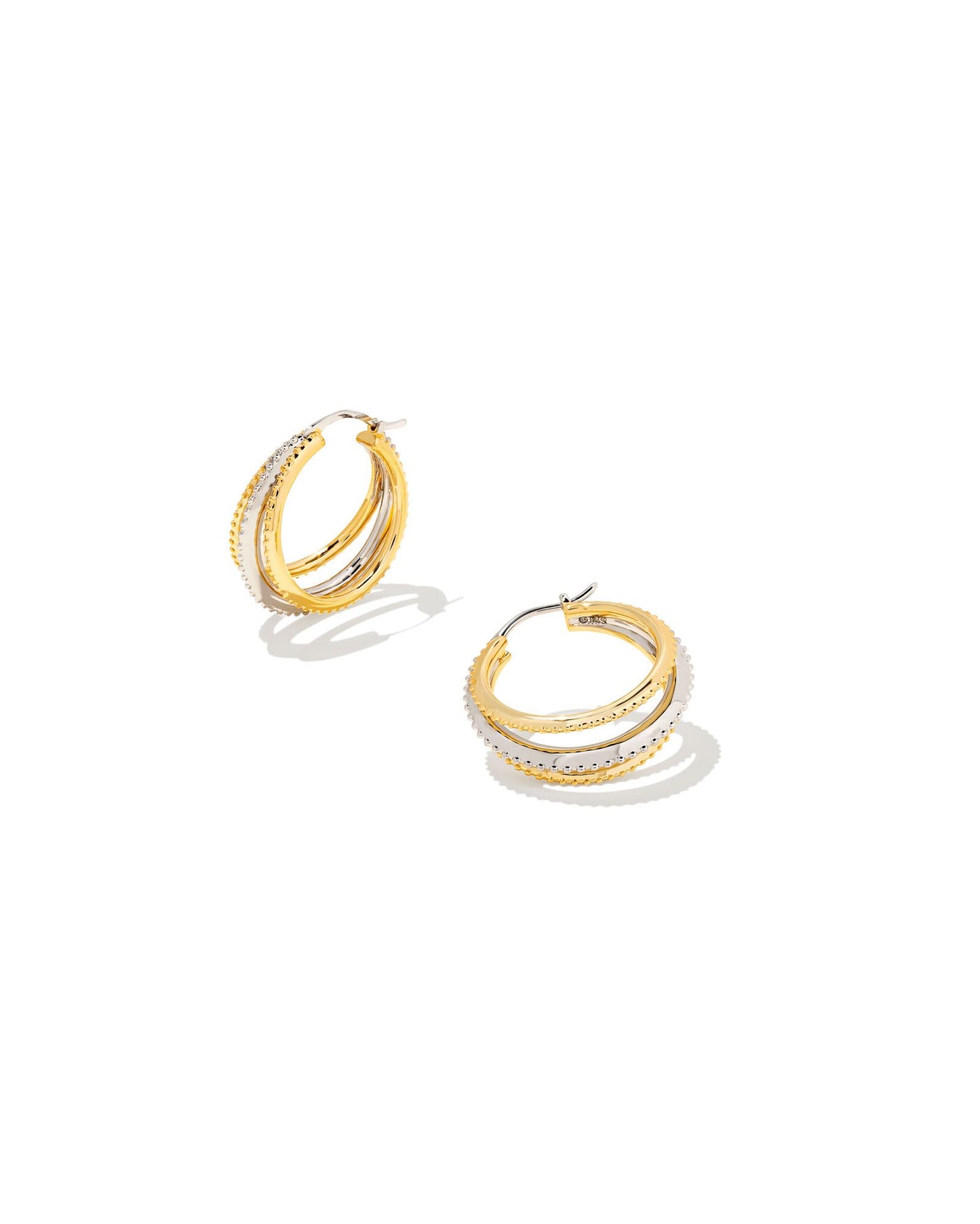 Dana Small Hoop Earrings | Mixed Metal
