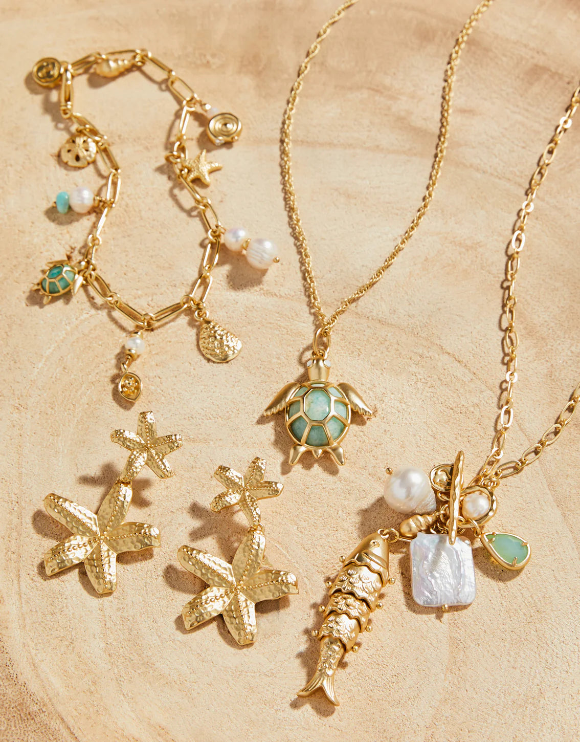 Star of the Sea Earrings Gold