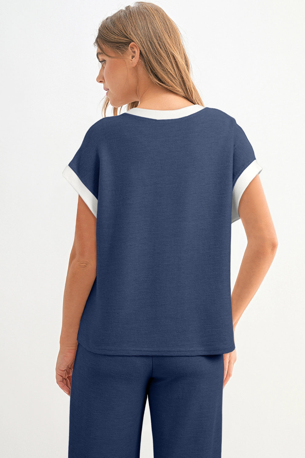 Short Sleeve Top and Pants Set