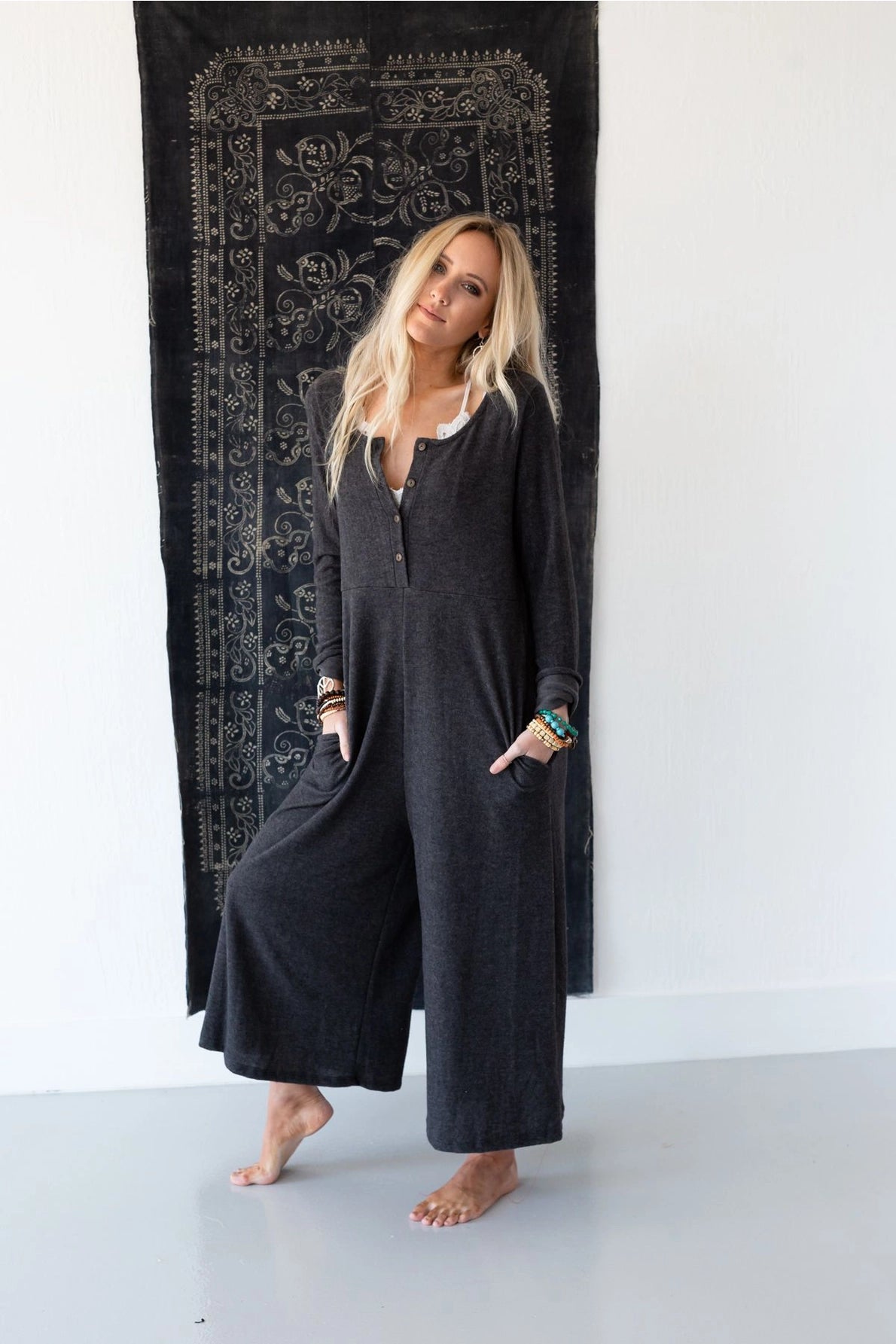Simply Comfort Jumpsuit | Dark Gray