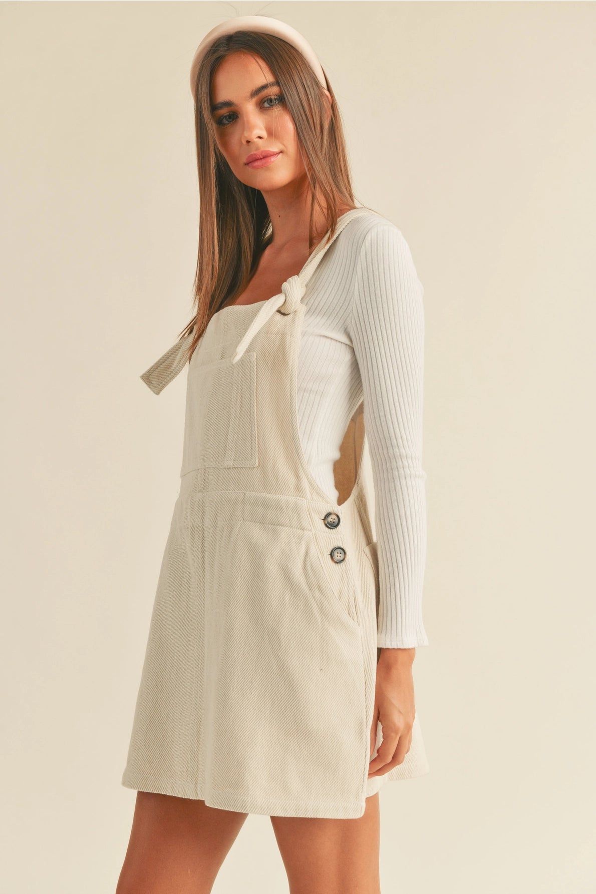 Cotton Textured Jumper Dress