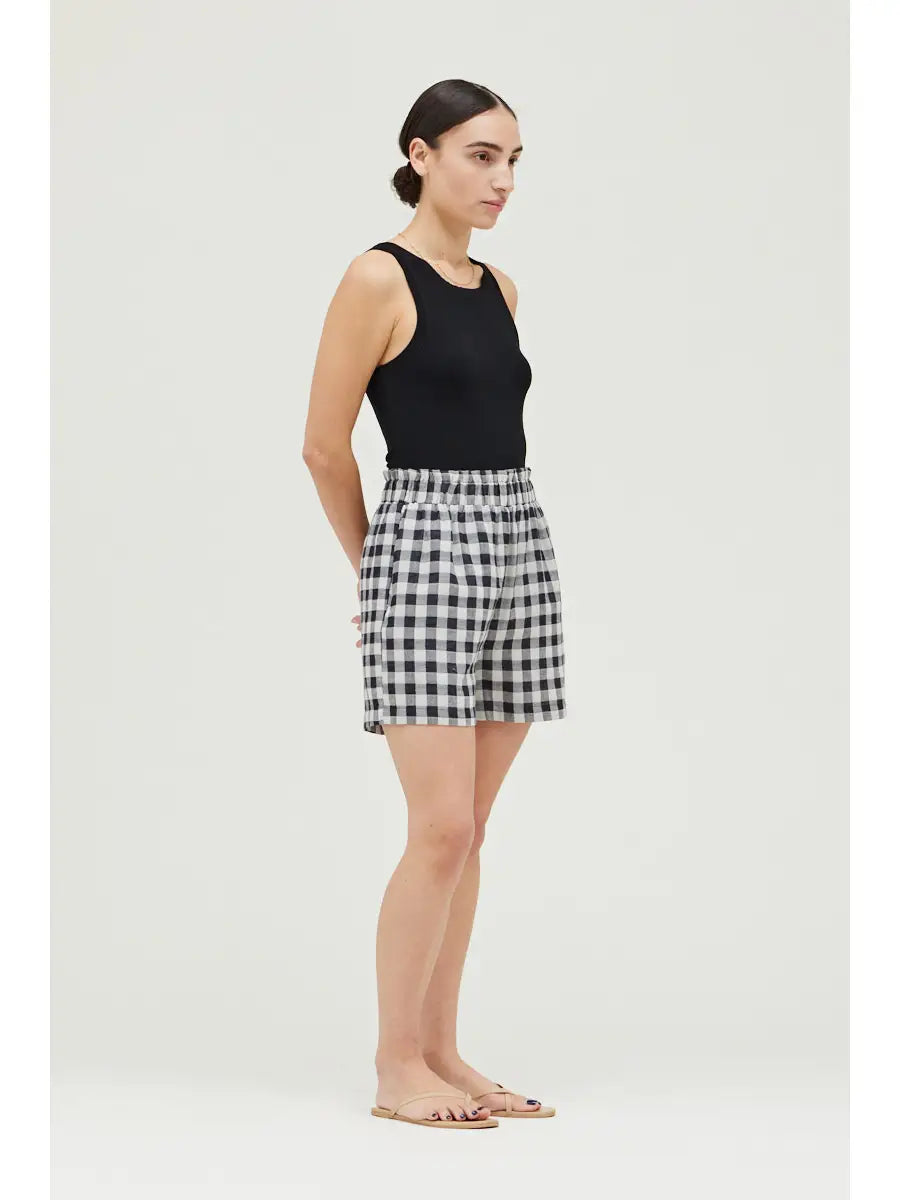 Cotton Gingham Shorts