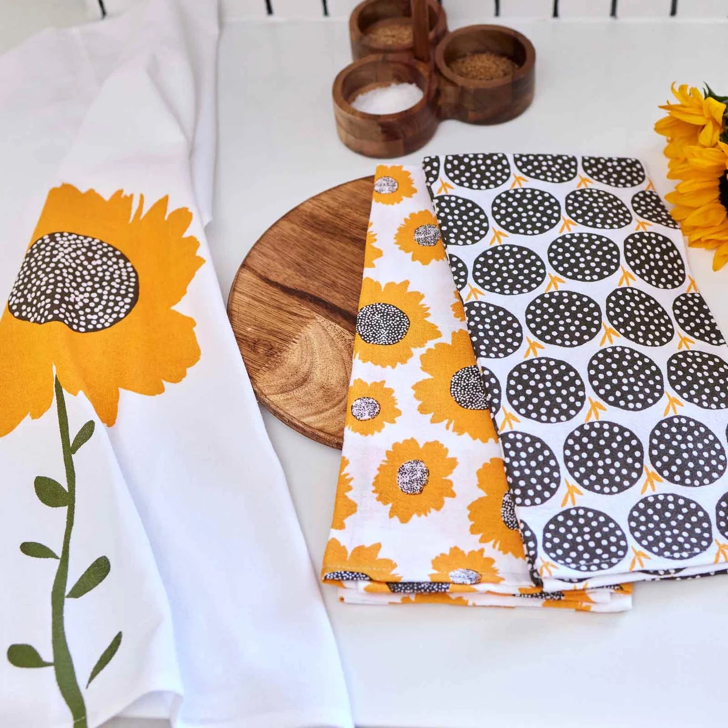 Kitchen Towel Set of 3 | Sunflowers