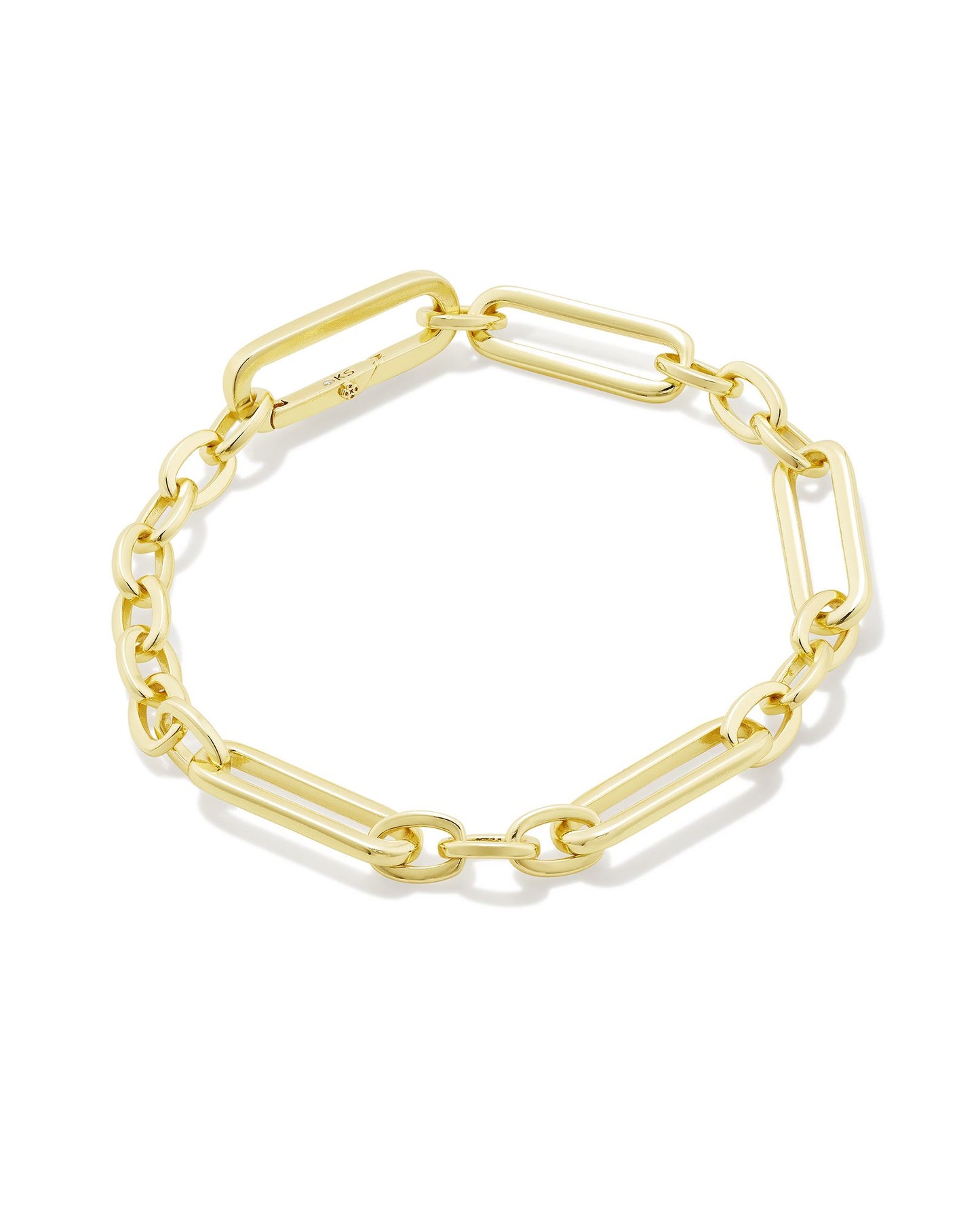 Heather Link and Chain Bracelet | Gold