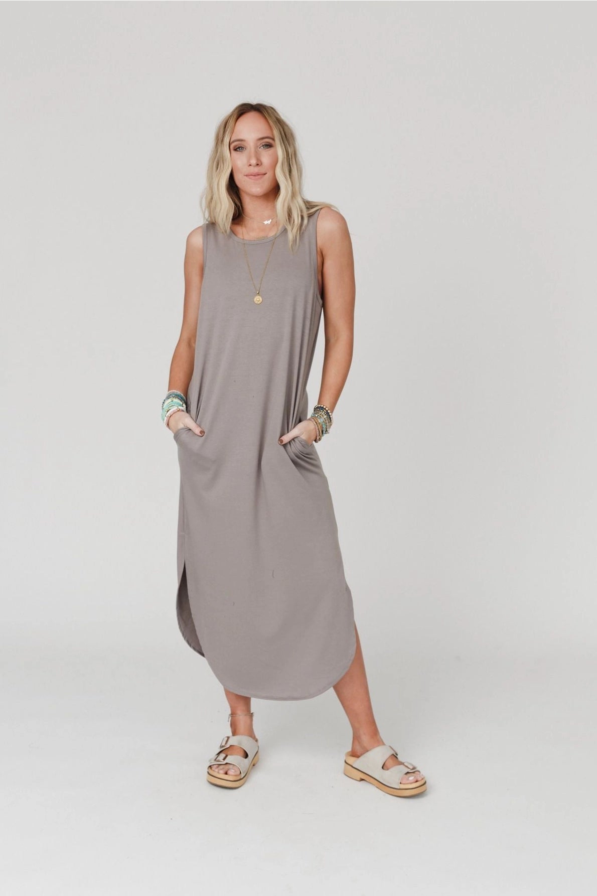Cassie Sleeveless Pocket Maxi Dress | Coco