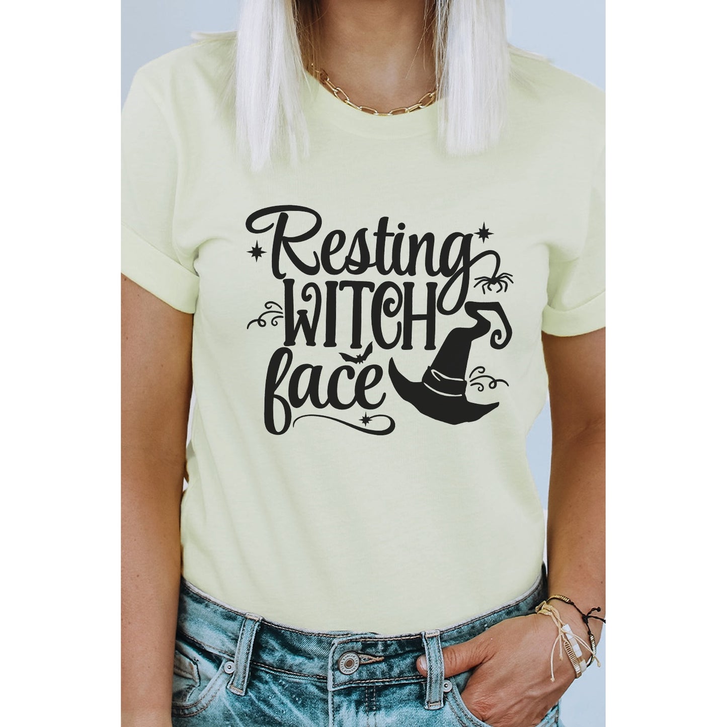 Resting Witch Face Graphic Tee
