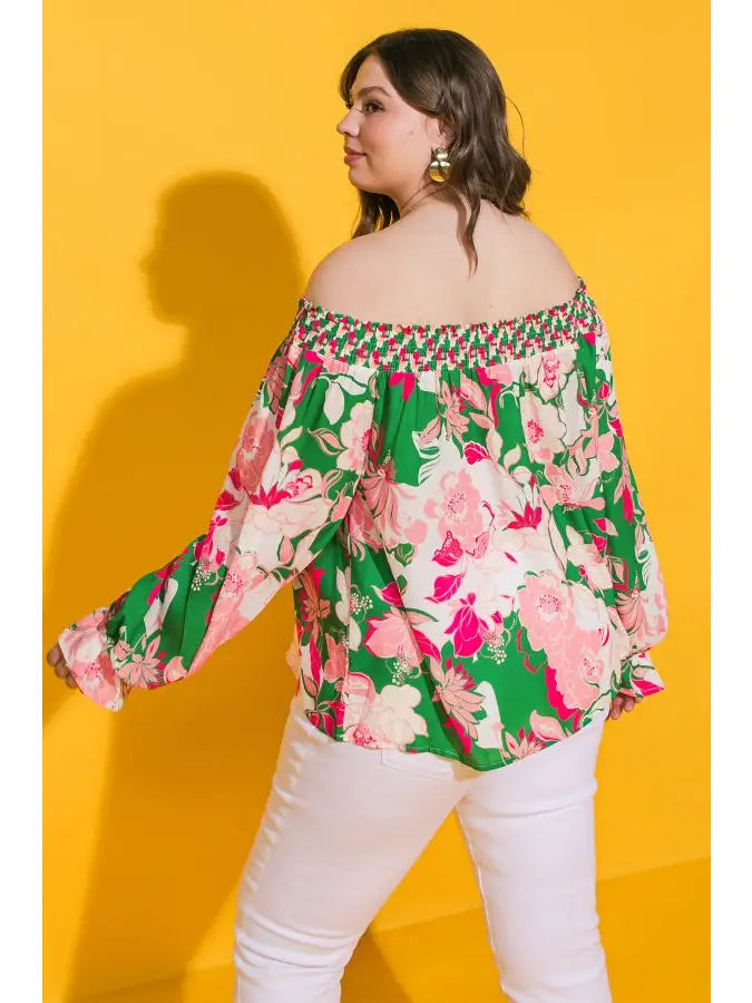 Plus | Printed Woven Top