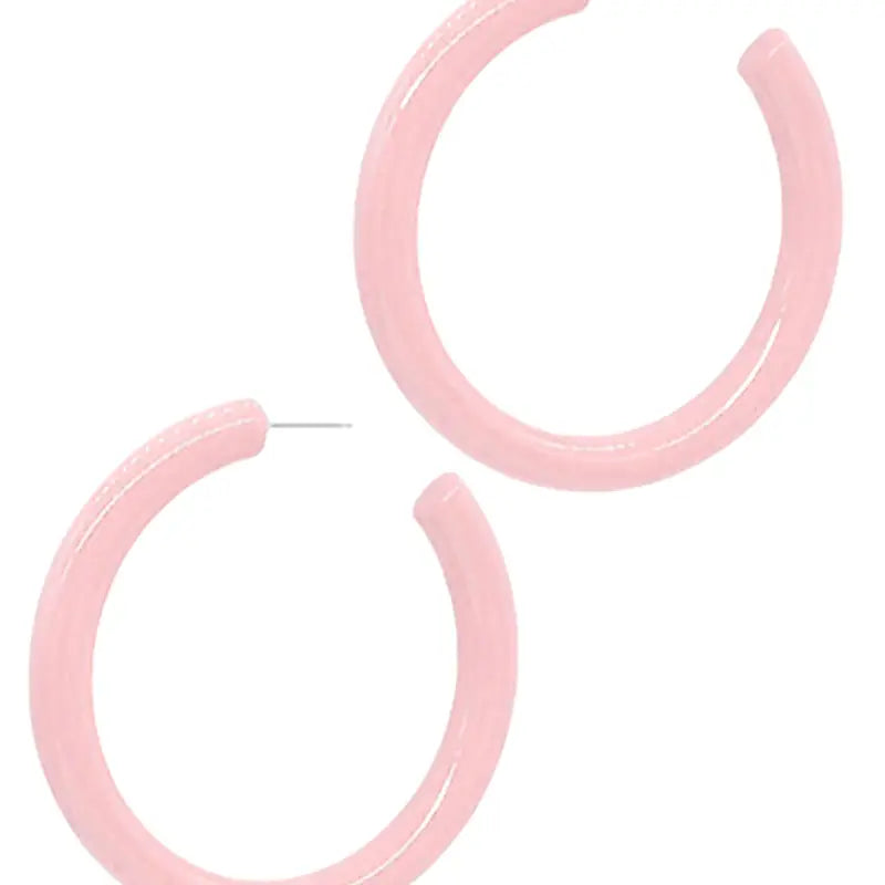 Tapioca Glossy Acrylic Hoop