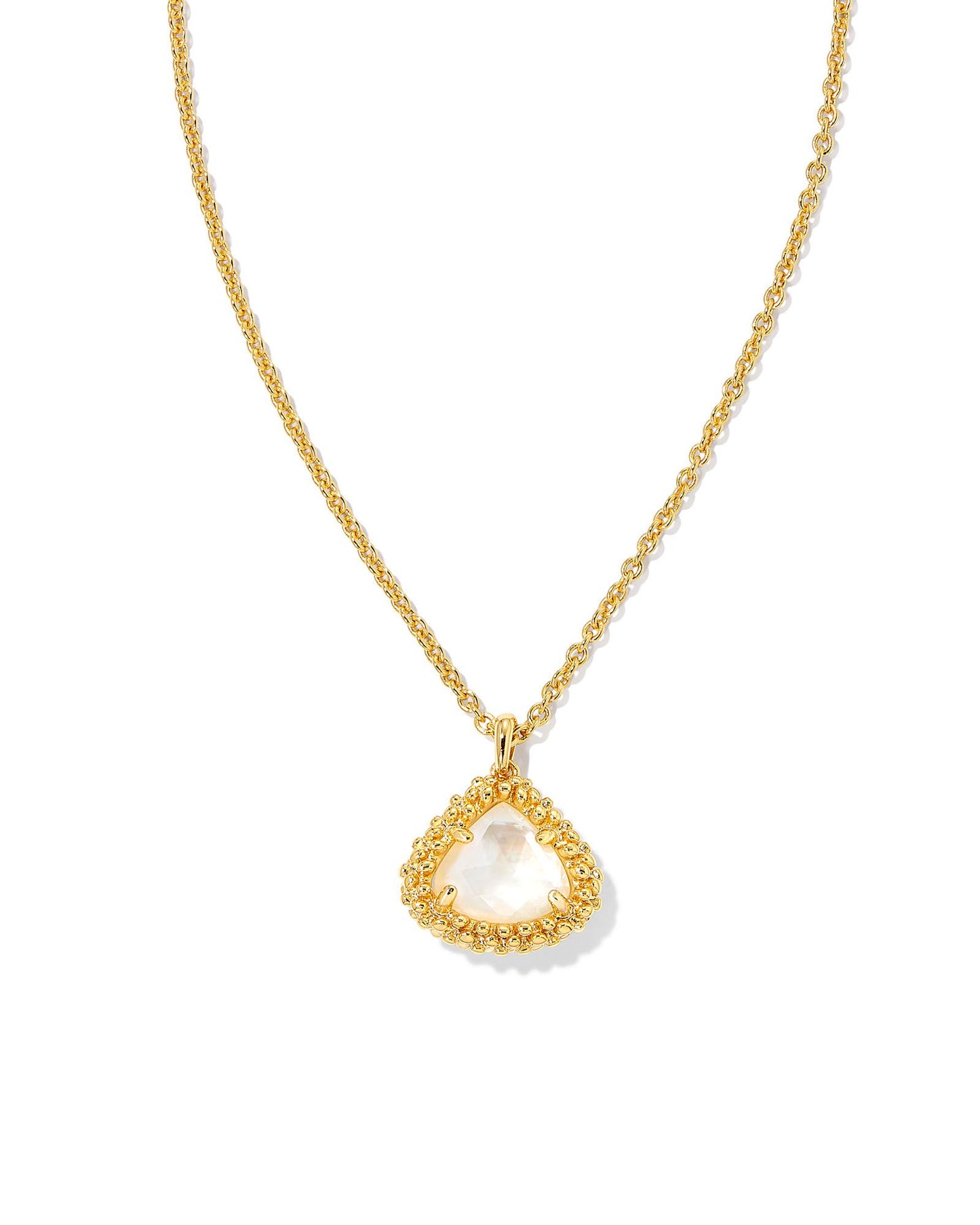 Framed Kendall Necklace | Gold Ivory Mother-of-Pearl