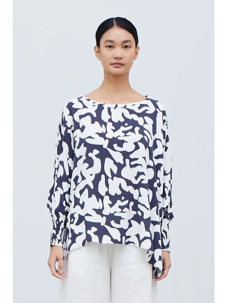 Smocked Sleeve Tent Tee