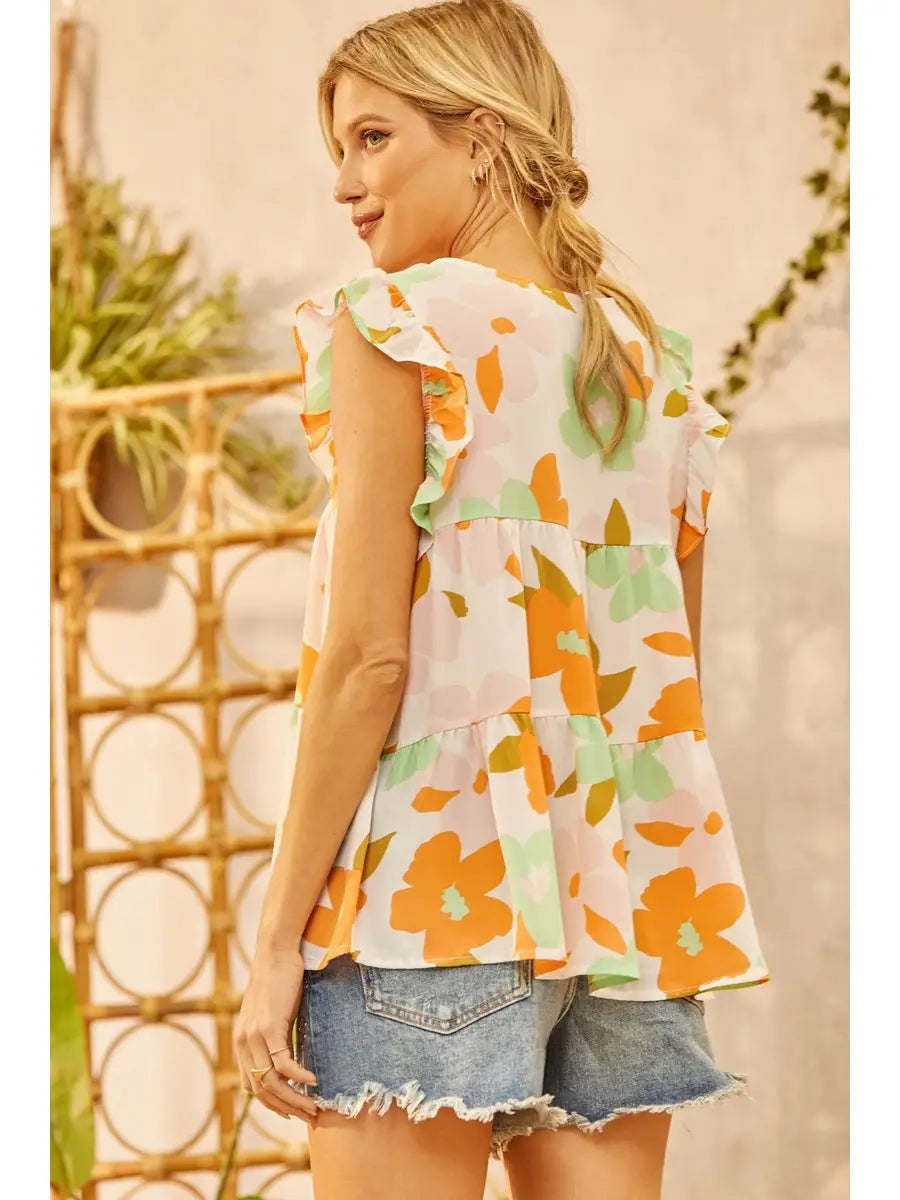 Tiered Babydoll Blouse