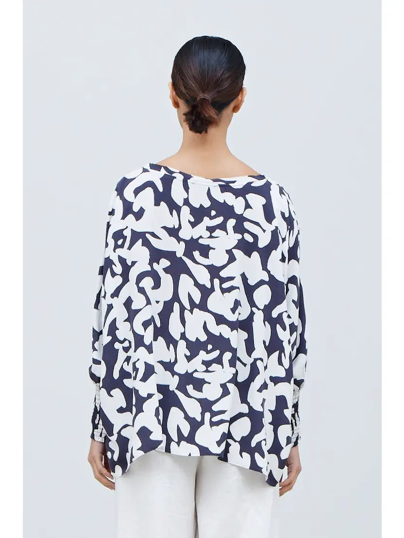 Smocked Sleeve Tent Tee