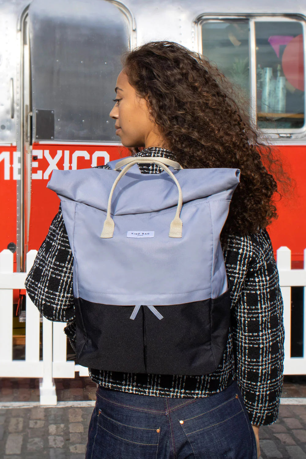 Light Grey & Black | “Hackney” 2.0 Backpack | Large