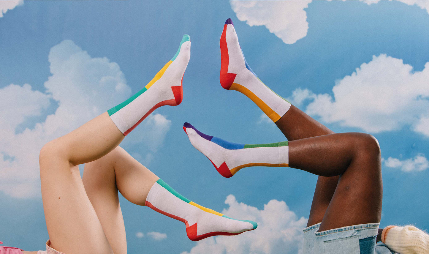 Rainbow Dream Pinky Socks