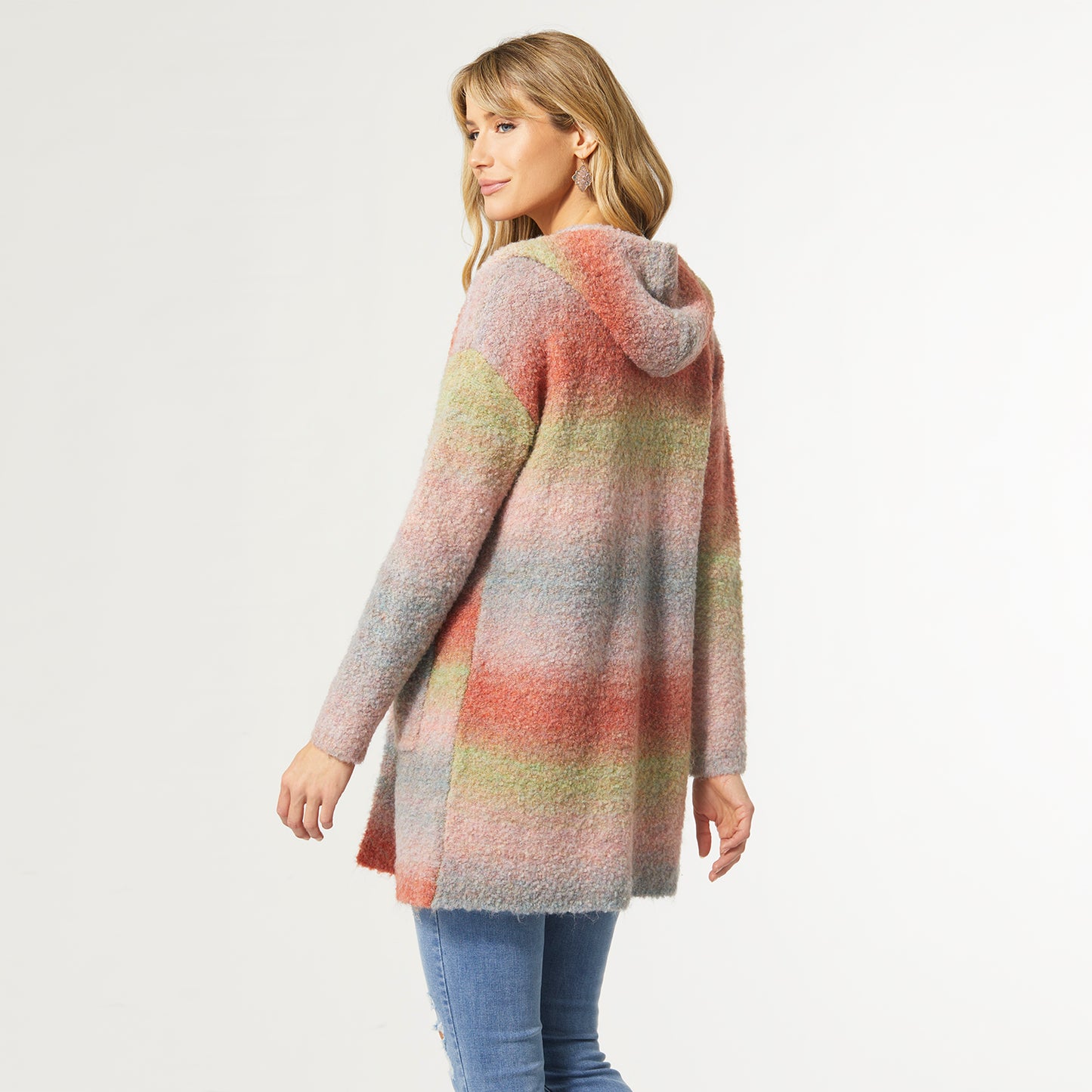Rachel Fuzzy Ombre Cardigan