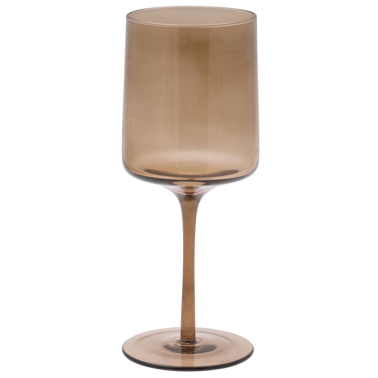 Mid Century Wine Glass | Tan/Fawn