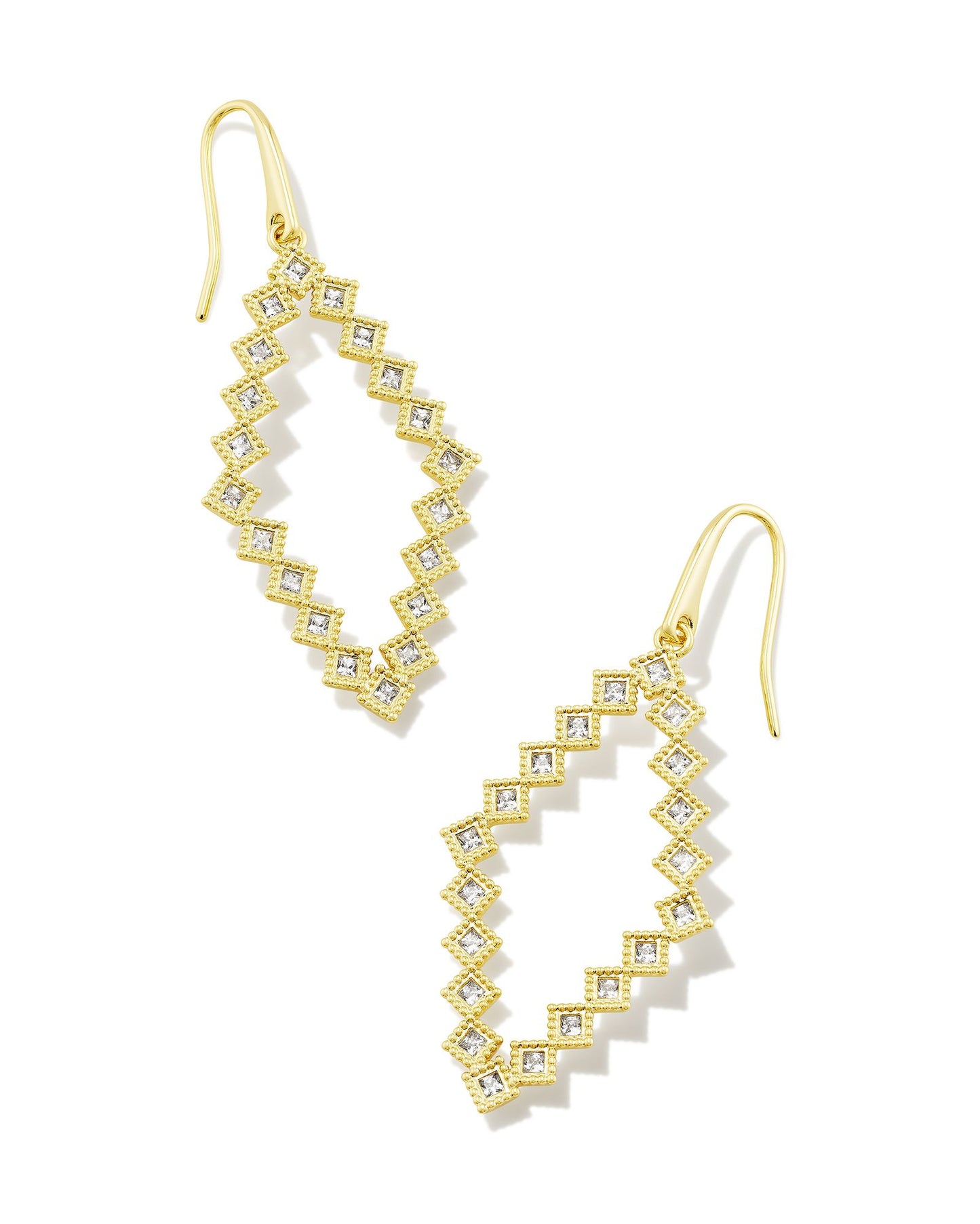 Kinsley Open Frame Earring | Gold