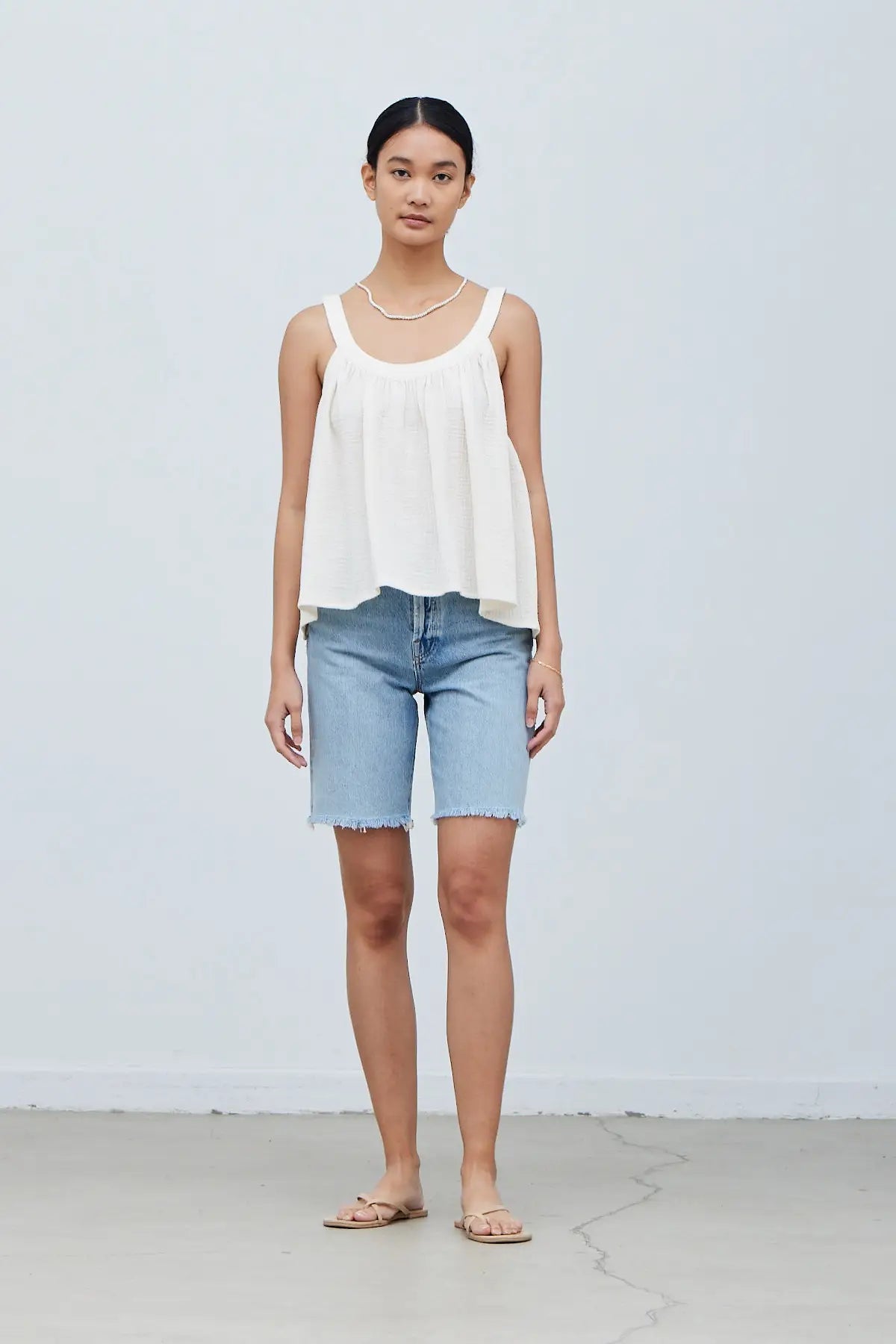 Gauze Tank Top