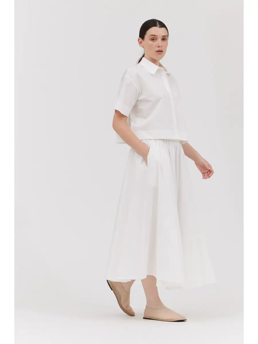 Short Sleeves Crop Shirt