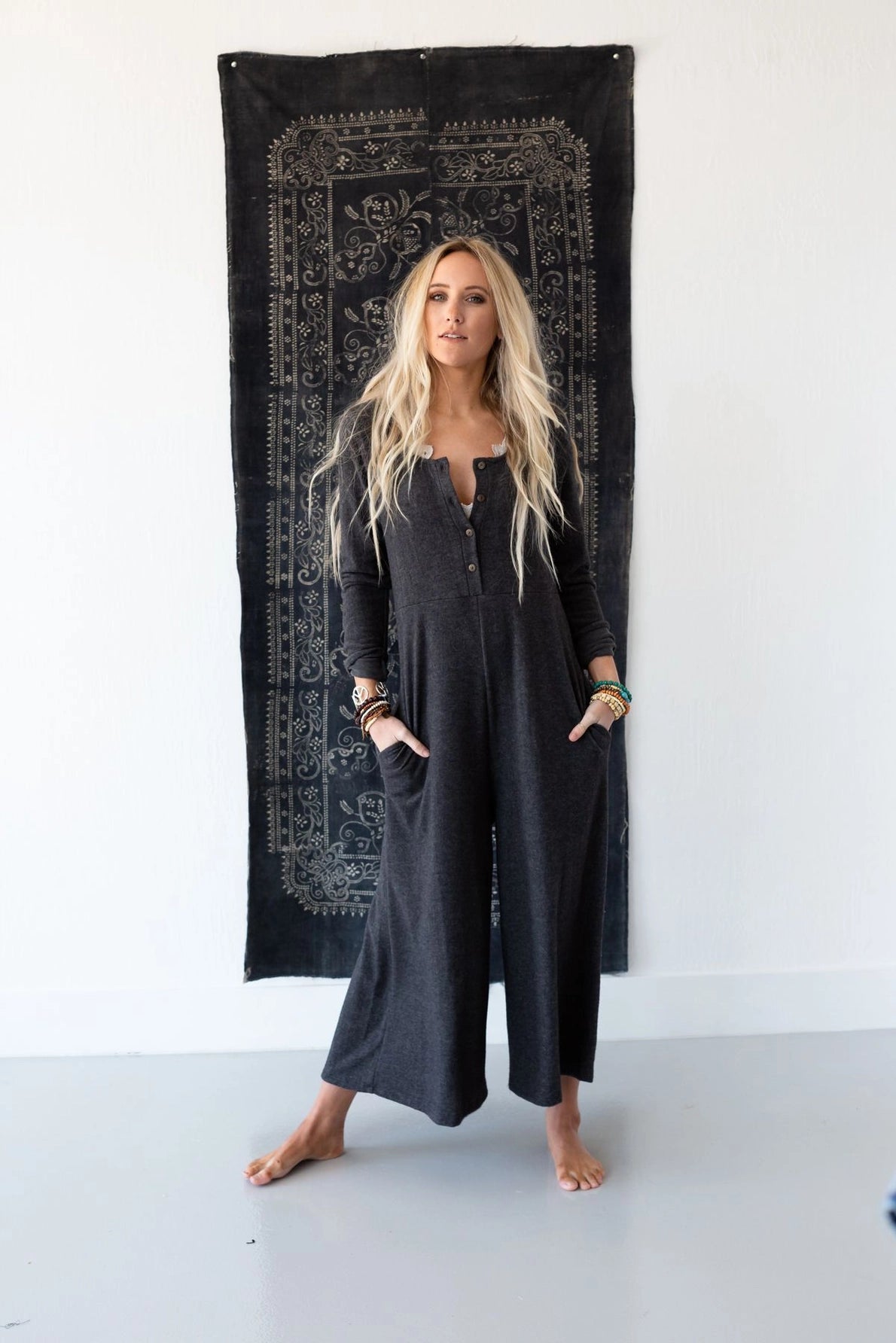 Simply Comfort Jumpsuit | Dark Gray
