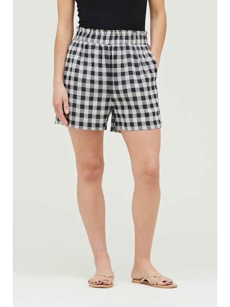 Cotton Gingham Shorts