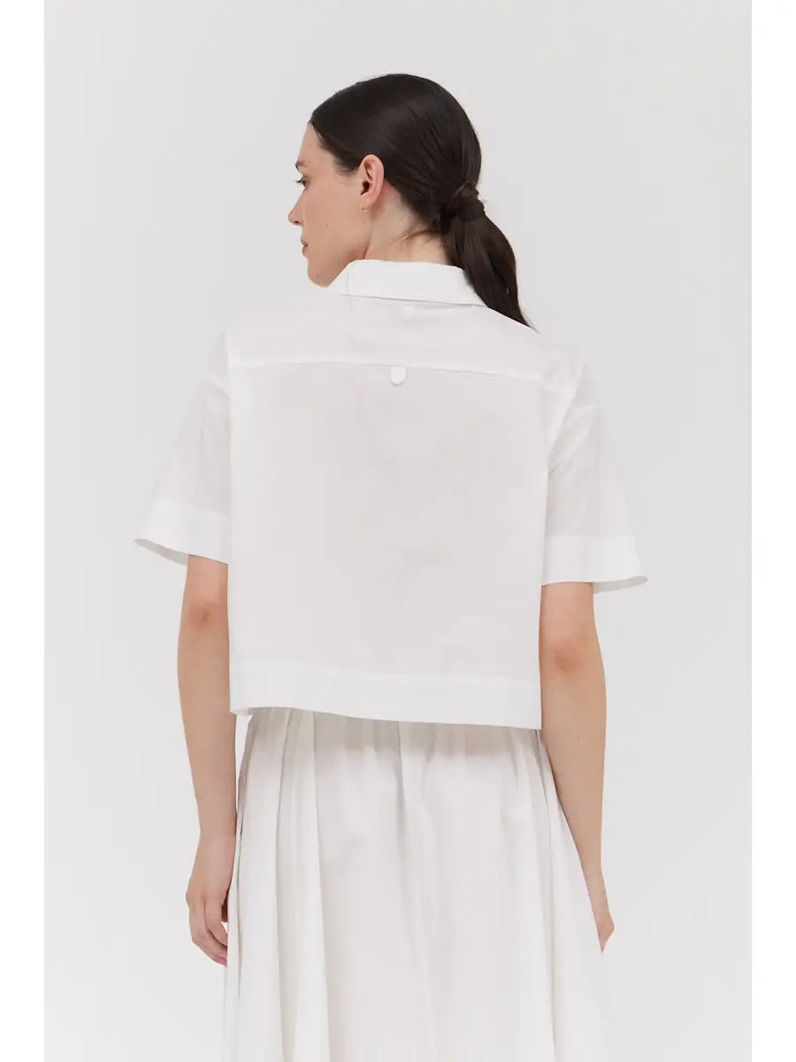 Short Sleeves Crop Shirt